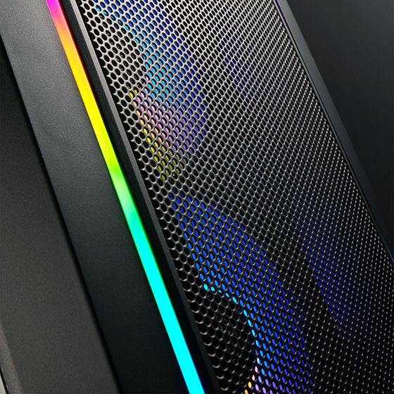 Корпус SilverStone Fara FA312Z-BG без БП 2xUSB3.0 2x140мм ARGB VGA 365мм LCS ready TG Side Panel mATX чёрный