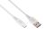 2E Сable USB-A > USB-C charge/data, 1m, Type-C, Glow, white