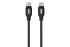 2E Сable USB-C > USB-C charge/data, 1m, 60W Type-C, Glow, black