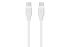 Кабель USB-C > USB-C зарядки/синхронизации 2E 1м, 60Вт Type-C, Glow, белый