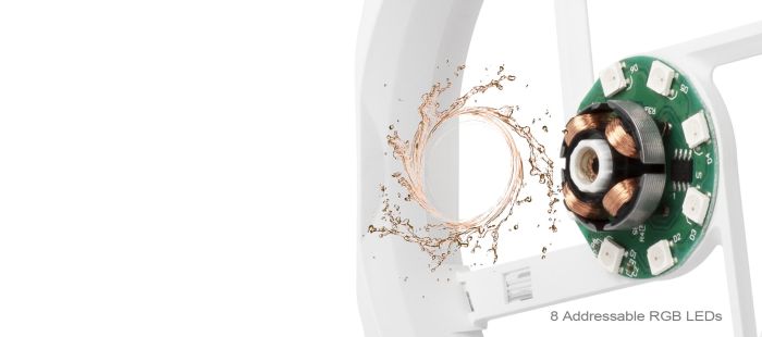 SilverStone Case Fan Air Blazer 120RW-ARGB, 120mm, 600-2200rpm, 4pin PWM, 3pin +5VARGB, 7.4-35.6dBa, W,hite