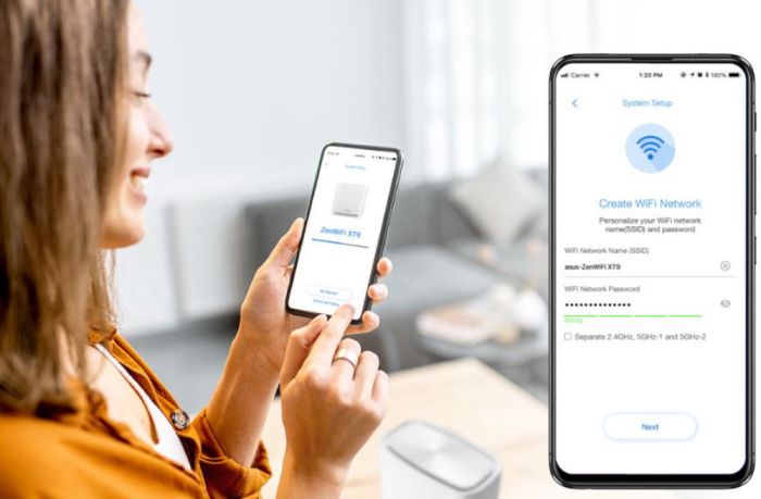 Система WiFi-Mesh ASUS ZenWiFi XT9 AX7800, 3xGE LAN, 1x2.5GE WAN, 1xUSB 3.2, 2 мод, чорний
