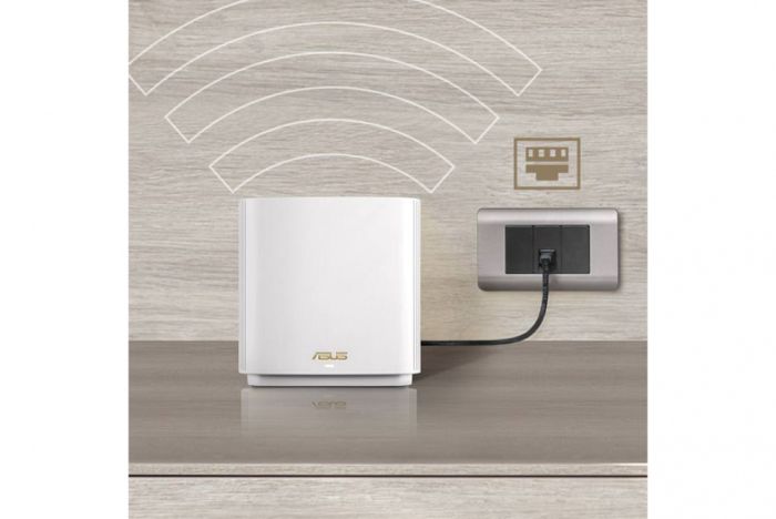 Система WiFi-Mesh ASUS ZenWiFi XT9 AX7800, 3xGE LAN, 1x2.5GE WAN, 1xUSB 3.2, 2 мод, білий