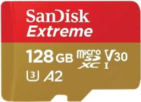 Карта памяти SanDisk microSD  128GB C10 UHS-I U3 R190/W90MB/s Extreme V30 + SD