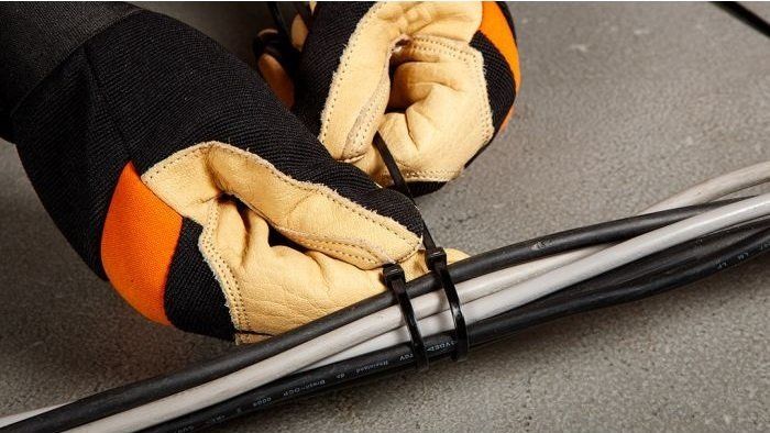 Хомут-стяжка TOPEX, 100шт, пластик, 3.6х200мм, черный