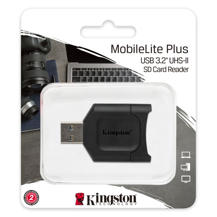 Кардрідер Kingston USB 3.2 Type-A > SD UHS-II Чорний
