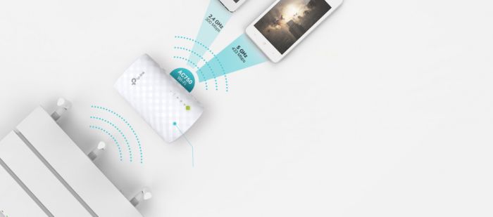 TP-LINK WiFi Range Extender  AC750, 1xFE LAN, MESH TP-Link RE220