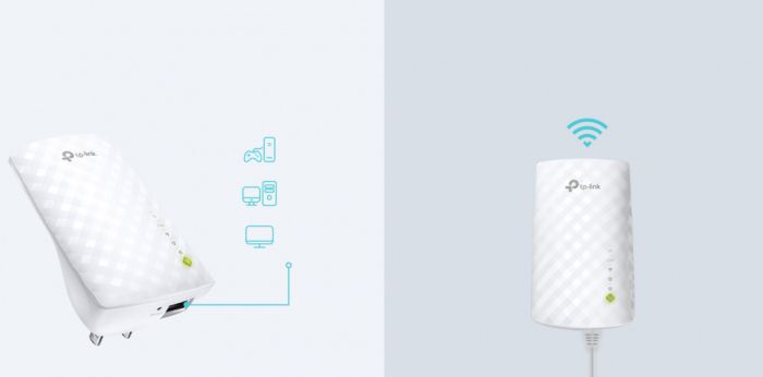 TP-LINK WiFi Range Extender  AC750, 1xFE LAN, MESH TP-Link RE220