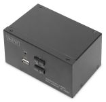 Комутатор DIGITUS Desktop HDMA KVM, 2 Port, Dual Display, 4K