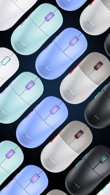 Mouse Xtrfy M8, WL/USB-A, RGB, Frosty Purple