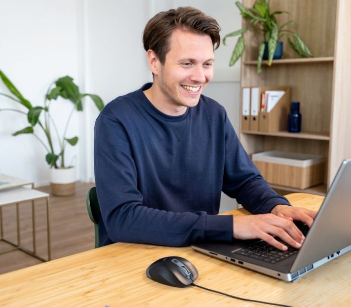 Mouse Trust Fyda Comfortable ECO, USB-A, Чорно-сірий