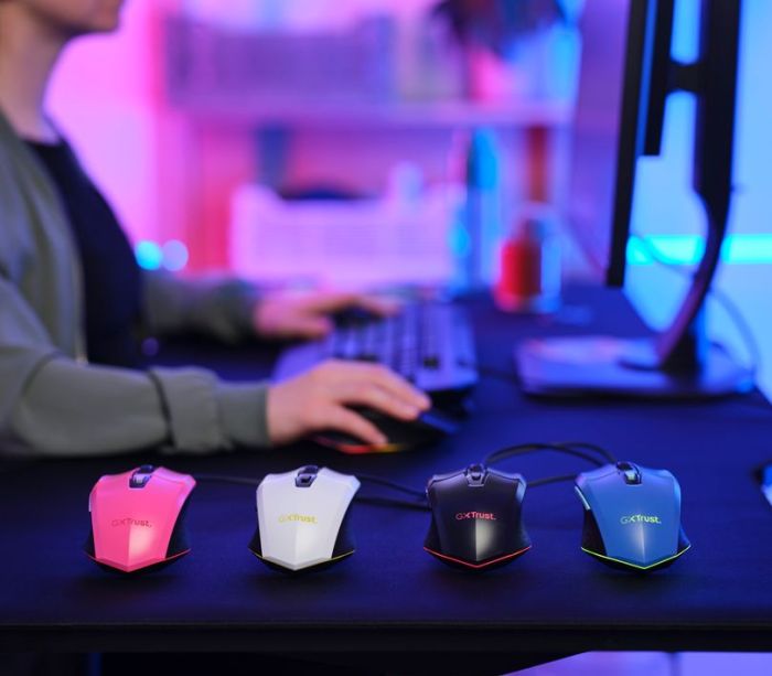 Мышь Trust GXT 109 FELOX , RGB, USB-A, Білий