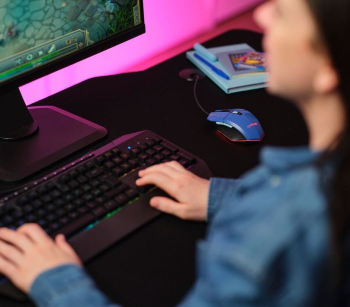 Mouse Trust GXT 109 FELOX, RGB, USB-A, Синій