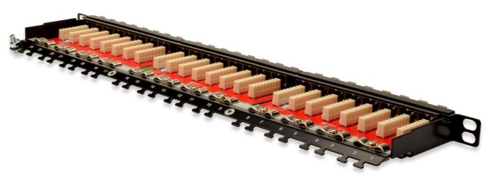 Патч-панель DIGITUS CАТ 6А STP, 19", 0,5U, 24 порта, собранная, черная