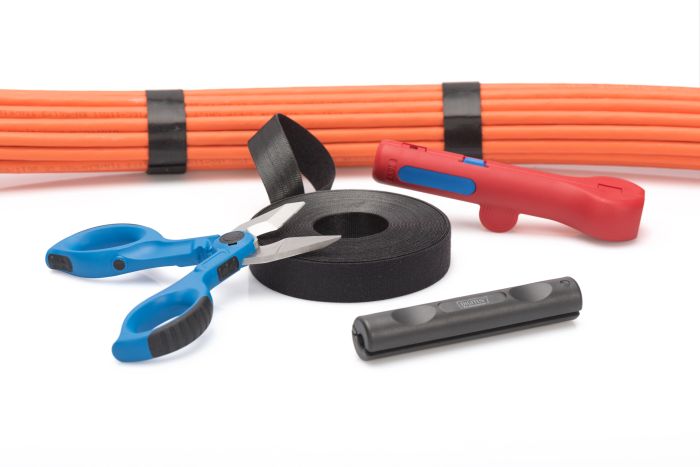 Стрічка-липучка DIGITUS для фіксації та жгутування, рулон 10м 20х2.6мм