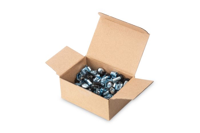 Крепежный набор DIGITUS M6 Screws&Nuts, 50 pcs., silver