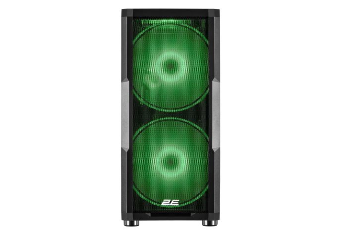 Корпус 2E GAMING Contego Neo GW05 без БЖ 2xUSB3.0, 1xUSBType-C, 2x200мм, ARGB, 3x120мм ARGB, VGA 380мм, LCS ready, контролер з пультом, TG Side Panel, EATX, чорний