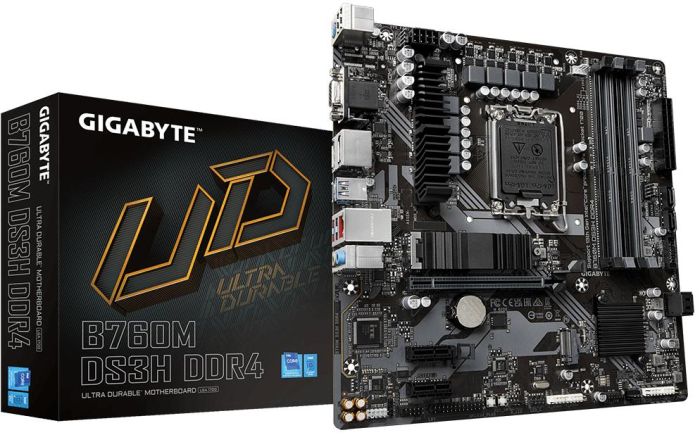 Материнська плата GIGABYTE  s1700 B760 2xDDR4 HDMI DP mATX Gigabyte B760M_DS3H_DDR4