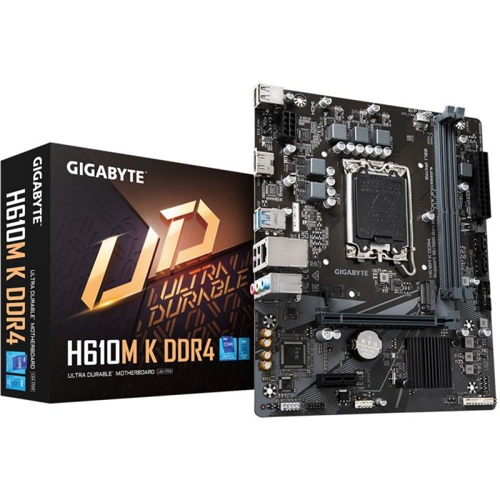 GIGABYTE Motherbard H610M K DDR4 s1700 H610 2xDDR4 M.2 HDMI mATX