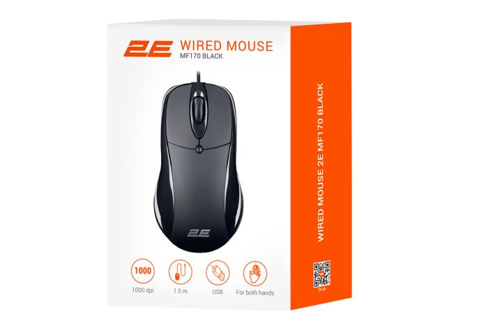 2E Mouse MF170, USB-A, black