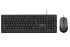 2E Combo keyboard and mouse MK401 USB-A, EN/UK/RU, black