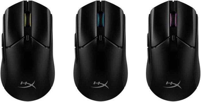 Мишь HyperX Pulsefire Haste 2, RGB, USB-A/WL/BT, черный