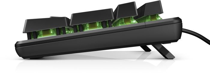 Клавиатура механическая HP Pavilion Gaming 550, 104key, Red Hybrid Switch, USB-A, EN/RU, RGB, чорний