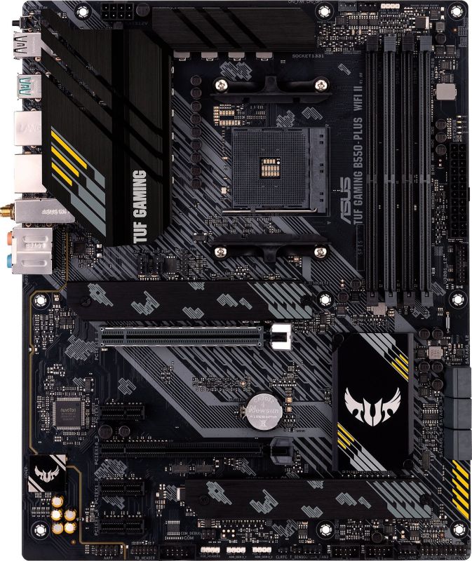 Материнcкая плата ASUS TUF GAMING B550-PLUS WIFI II sAM4 B550 4xDDR4 M.2 HDMI DP Wi-Fi BT ATX