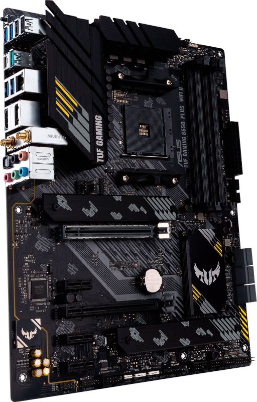 Материнcкая плата ASUS TUF GAMING B550-PLUS WIFI II sAM4 B550 4xDDR4 M.2 HDMI DP Wi-Fi BT ATX