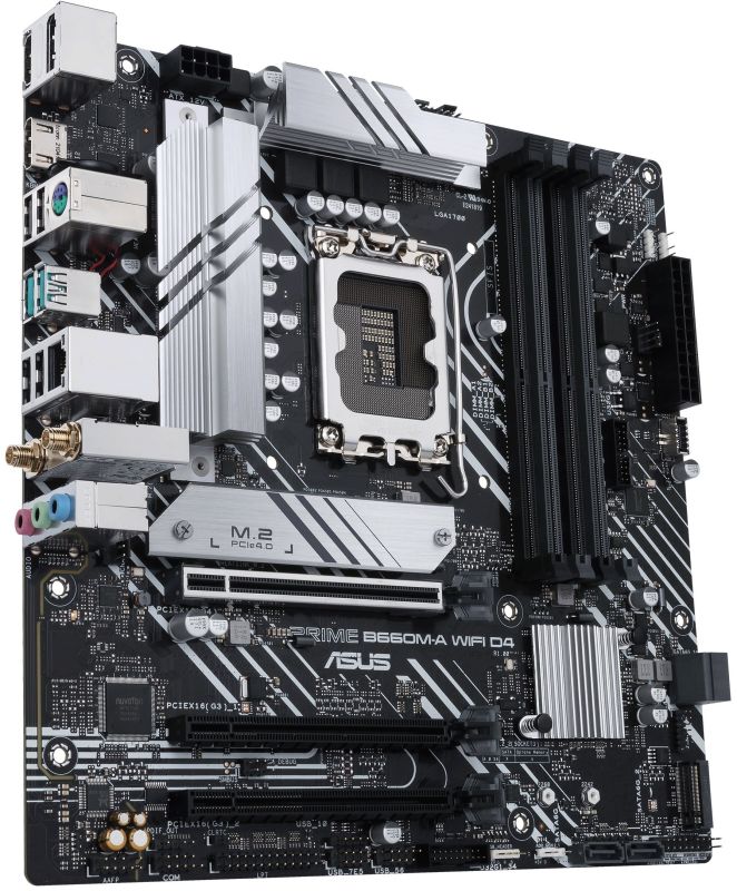 ASUS Motherboard PRIME B660M-A WIFI D4 s1700 B660 4xDDR4 M.2 HDMI DP Wi-Fi BT mATX