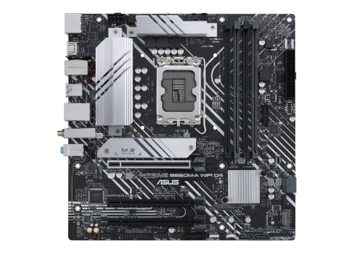 ASUS Motherboard PRIME B660M-A WIFI D4 s1700 B660 4xDDR4 M.2 HDMI DP Wi-Fi BT mATX