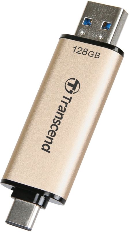 Накопичувач Transcend 128GB USB 3.2 Type-A + Type-C JetFlash 930 R420/W400MB/s Чорний