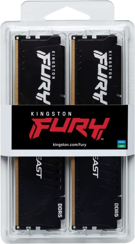 Память ПК Kingston DDR5 32GB KIT (16GBx2) 5600 FURY Beast  EXPO