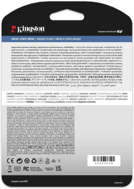 SSD Kingston 2.5" 480GB SATA DC600M