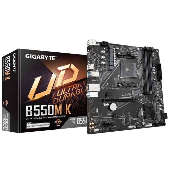 Материнська плата GIGABYTE  sAM4 B550 4xDDR4 M.2 HDMI DP mATX Gigabyte B550M_K