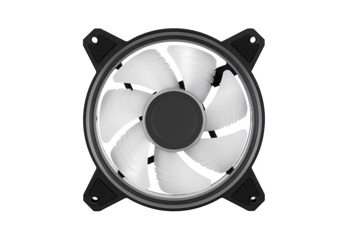 2E GAMING Case Fan Air Cool Infinity M ACF120IMW-ARGB, 120mm, 1200rpm, 3pin, 3pin +5VARGB, 22dBa, black