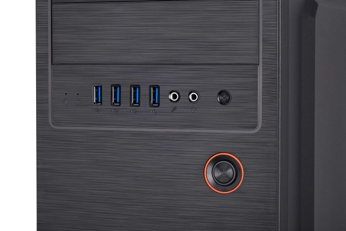 Корпус 2E Alfa E1802 без БП 4xUSB3.0, VGA 320мм ATX чёрный