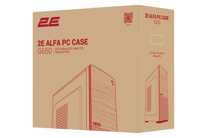 Корпус 2E Alfa G650 без БЖ 2xUSB3.0, 1xUSB2.0, 1x120мм, VGA 280мм, LCS ready, ATX, чорний