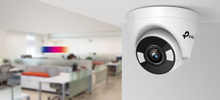 IP-Камера TP-LINK VIGI C440-2.8, PoE, 4Мп, 2,8 мм, H265+, IP66, Turret, цветное ночное видение, внутренняя