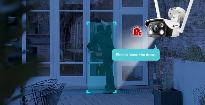 IP-Камера TP-LINK VIGI С340-W-4,PoE, 4Мп, 4 мм, Wi-Fi, H265+, IP66, Bullet, кольорове нічне бачення, зовнішня