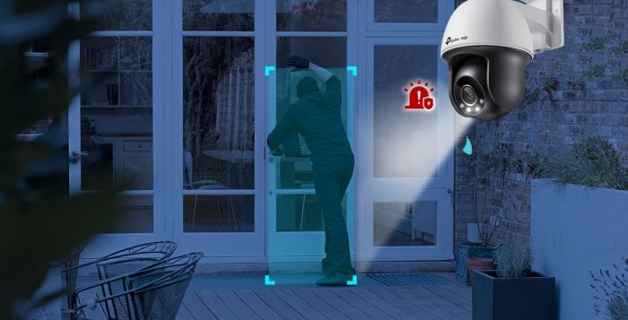 TP-LINK VIGI C540-4 IP Camera, PoE, 4MP, 4 mm, H265+, IP66, Dome, color night vision, outdoor