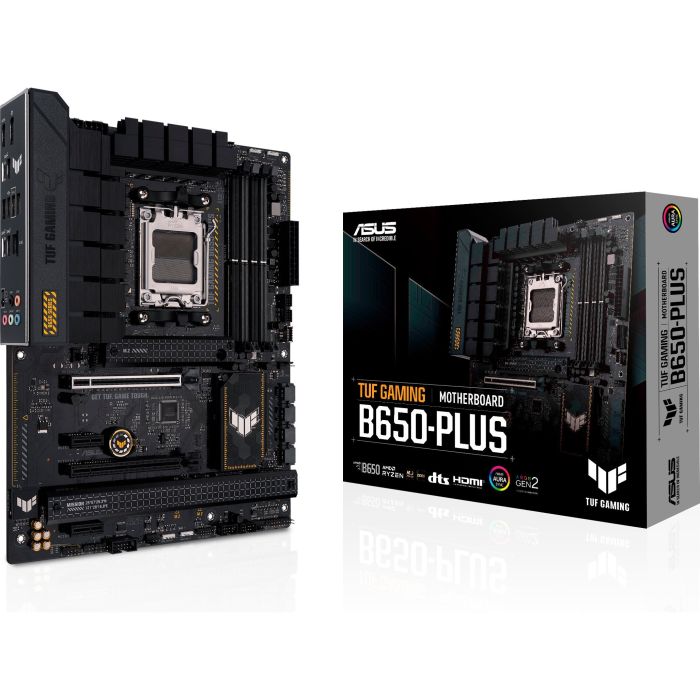 Материнcкая плата ASUS TUF GAMING B650-PLUS sAM5 B650 4xDDR5 M.2 HDMI DP ATX