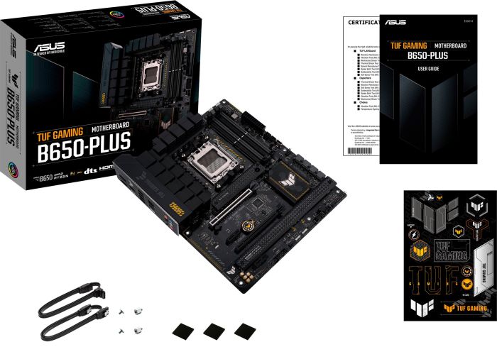 Материнcкая плата ASUS TUF GAMING B650-PLUS sAM5 B650 4xDDR5 M.2 HDMI DP ATX