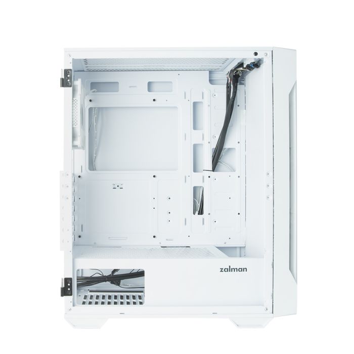 Zalman PC case I3 Neo TG without PSU, 1xUSB3.0, 2xUSB2.0, 4x120mm ARGB, VGA 355mm, LCS ready, TG Side/Front Panel, ATX, white