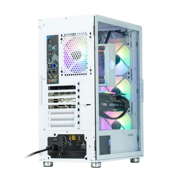 Корпус Zalman I3 Neo без БЖ, 1xUSB3.0, 2xUSB2.0, 4x120мм RGB, VGA 355мм, LCS ready, TG Side Panel, ATX, білий