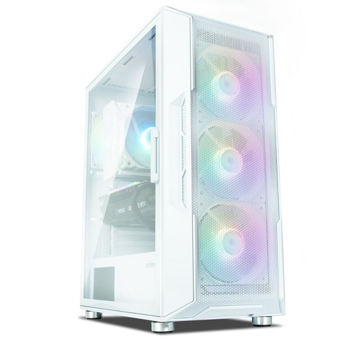 Корпус Zalman I3 Neo без БЖ, 1xUSB3.0, 2xUSB2.0, 4x120мм RGB, VGA 355мм, LCS ready, TG Side Panel, ATX, білий