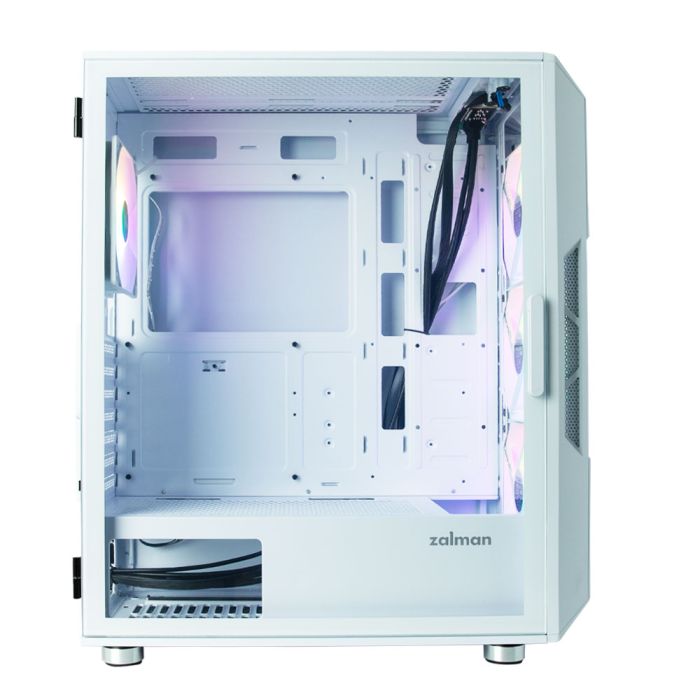 Корпус Zalman I3 Neo без БЖ, 1xUSB3.0, 2xUSB2.0, 4x120мм RGB, VGA 355мм, LCS ready, TG Side Panel, ATX, білий