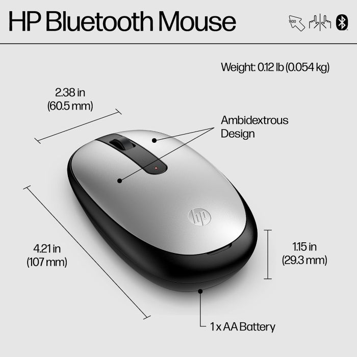 HP Mouse 240, BT, silver