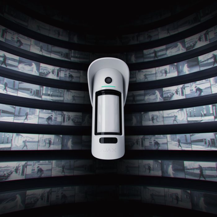 Wireless motion detector with camera and photo on request Ajax MotionCam Outdoor PhOD, Jeweller, white