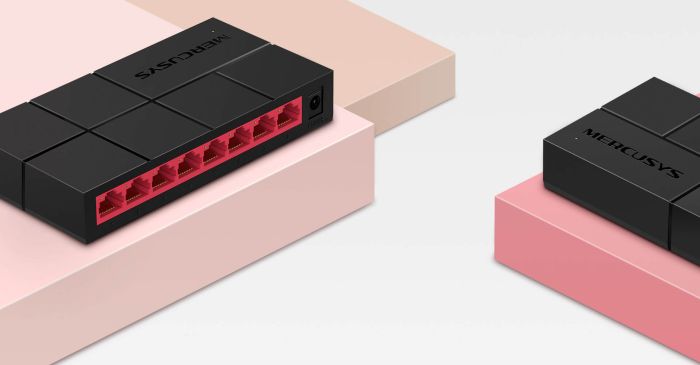 Комутатор MERCUSYS  8xGE, Некерований Mercusys MS108G